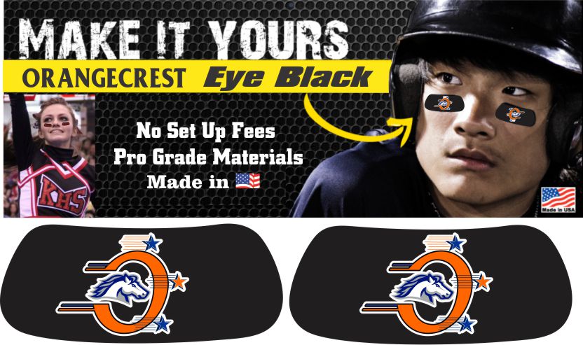 orangecrest pony baseball all stars custom player eye black